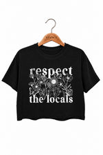 Respect the locals floral crop top
