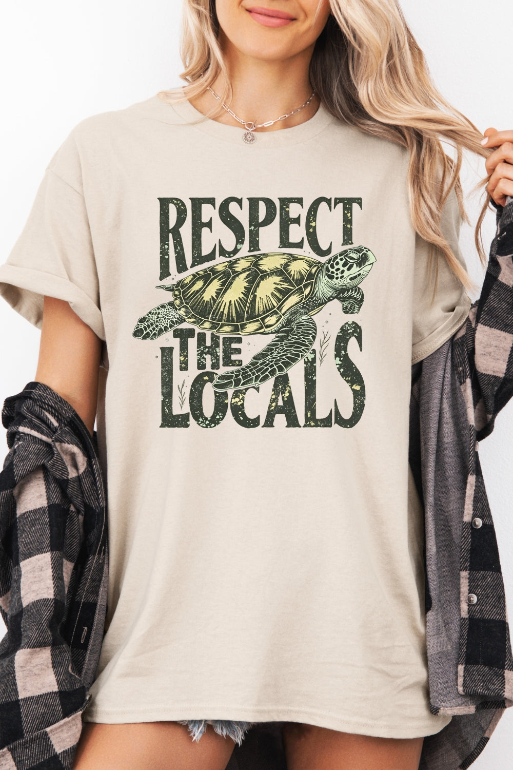 Respect the locals turtle tee