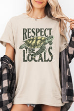 Respect the locals turtle tee