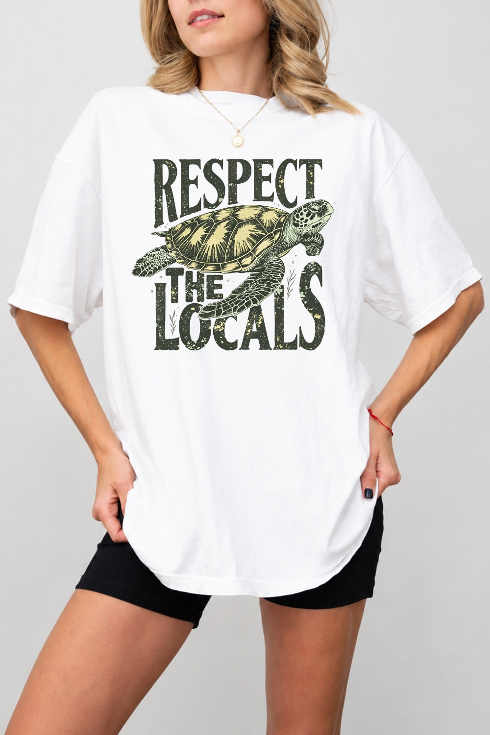 Respect the locals turtle tee
