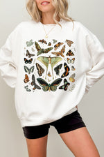 Retro butterfly collection sweatshirt