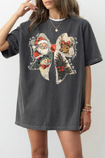 Retro christmas bow tee