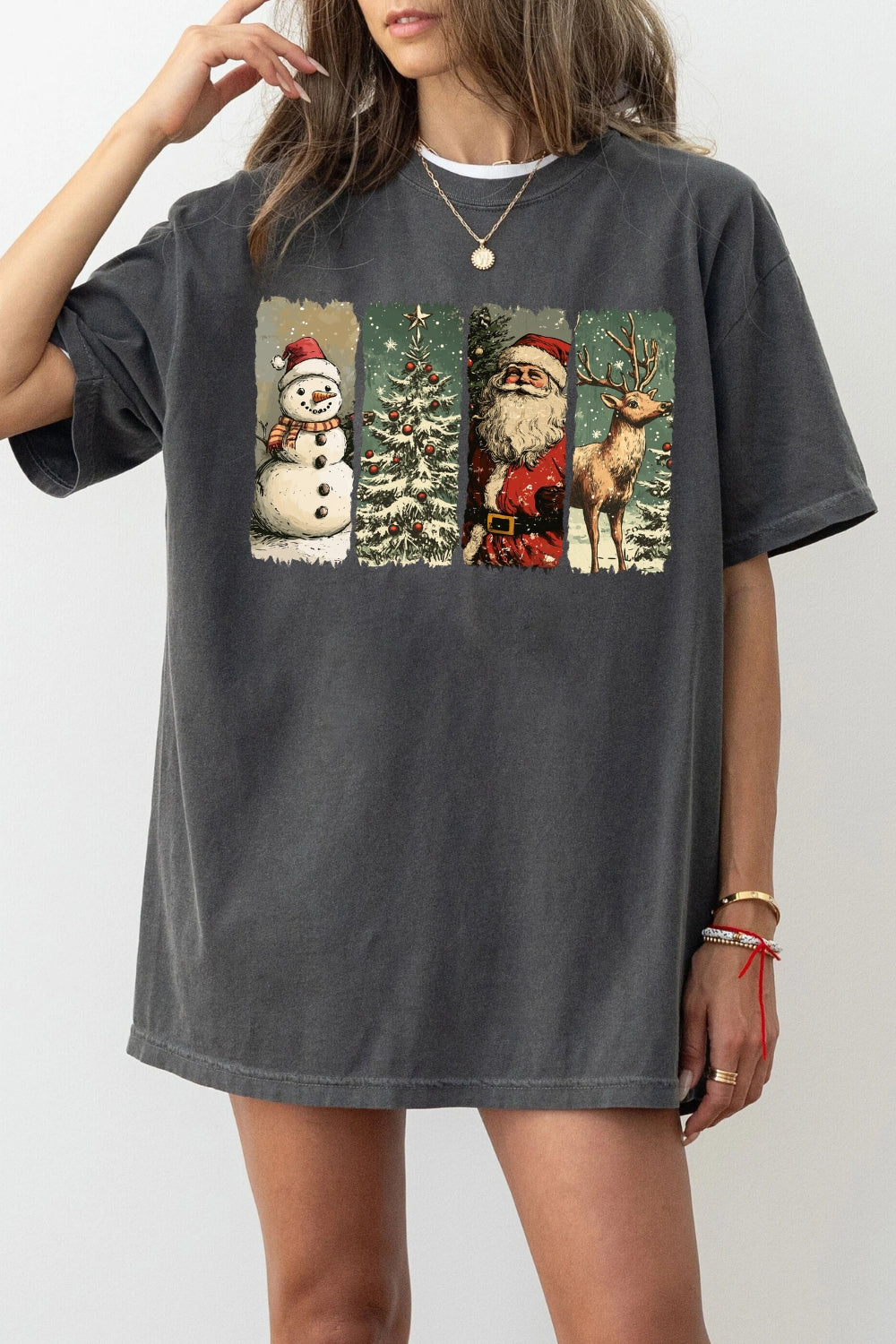 Retro christmas vibe tee