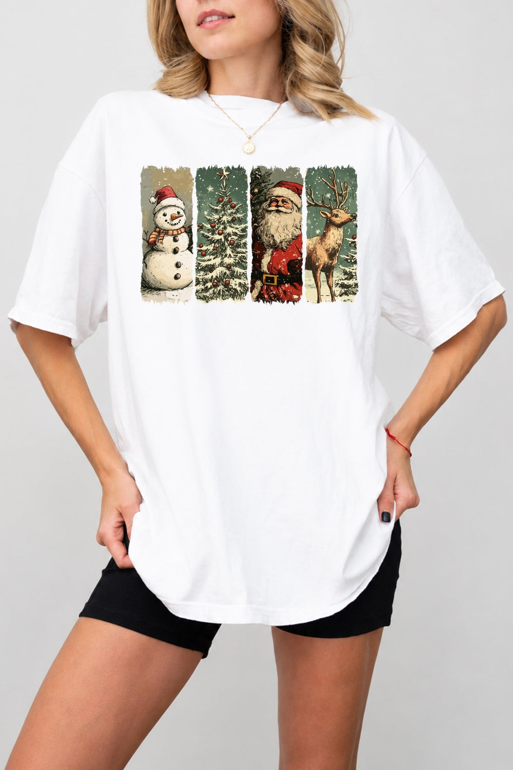 Retro christmas vibe tee