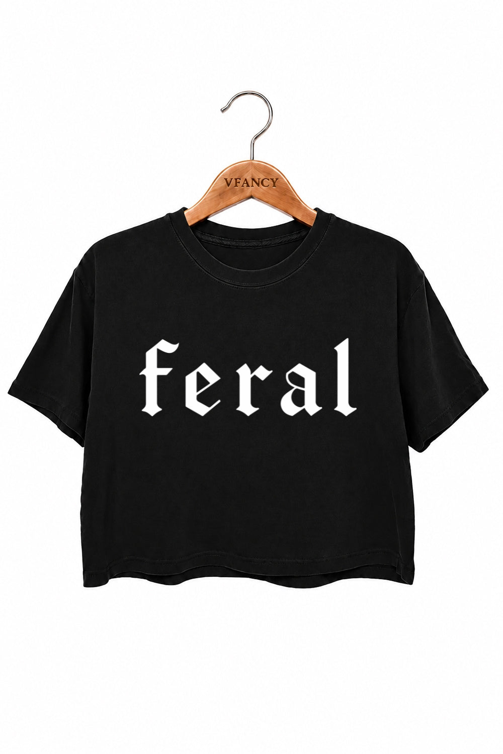 Retro feral gothic crop top