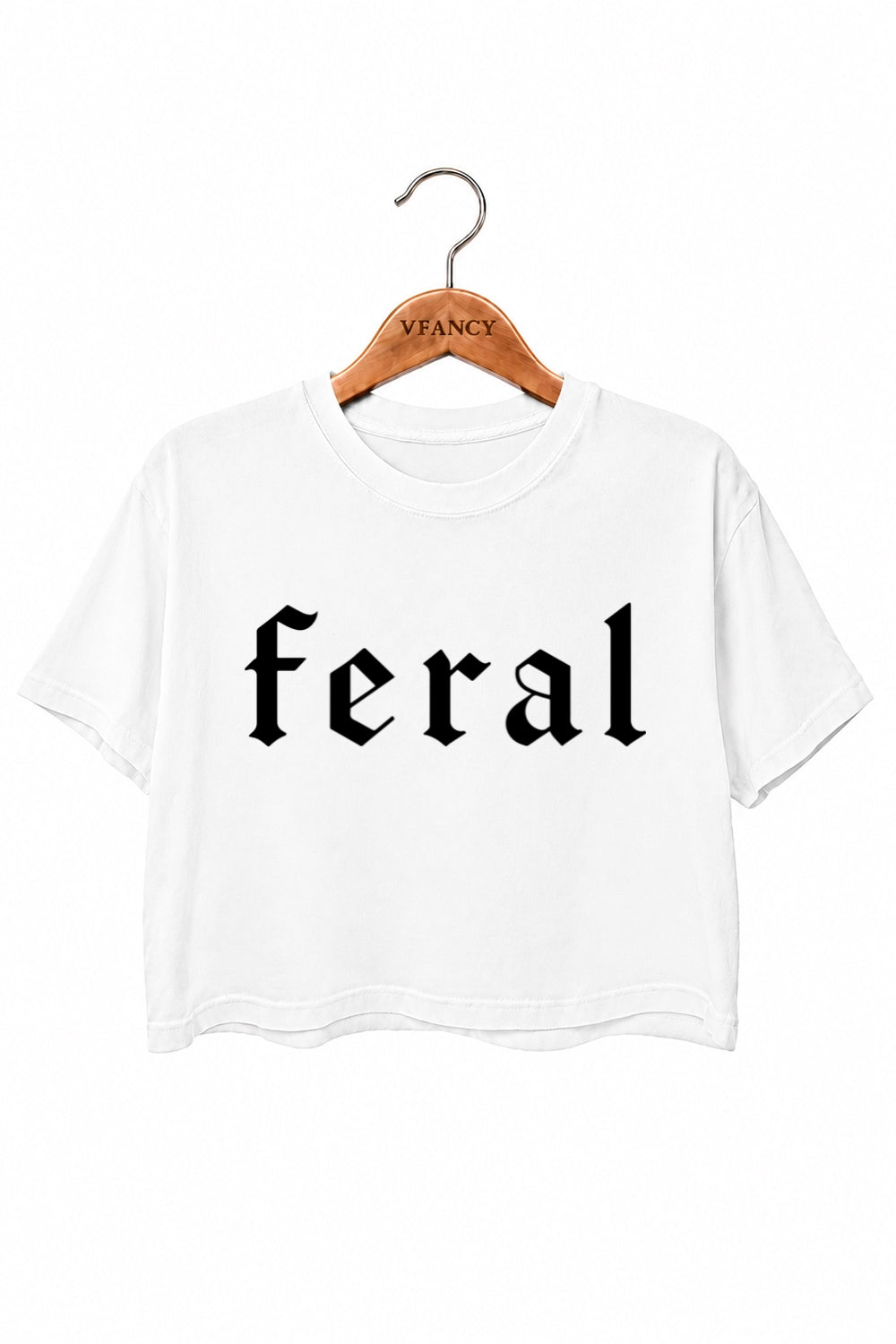 Retro feral gothic crop top