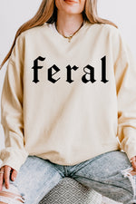 Retro feral gothic sweatshirt