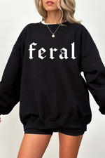 Retro feral gothic sweatshirt