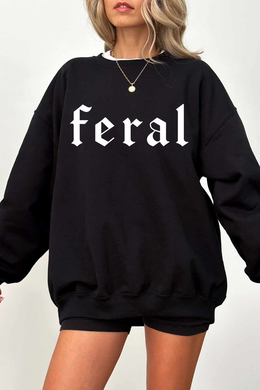 Retro feral gothic sweatshirt