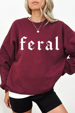 Retro feral gothic sweatshirt
