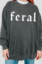 Retro feral gothic sweatshirt