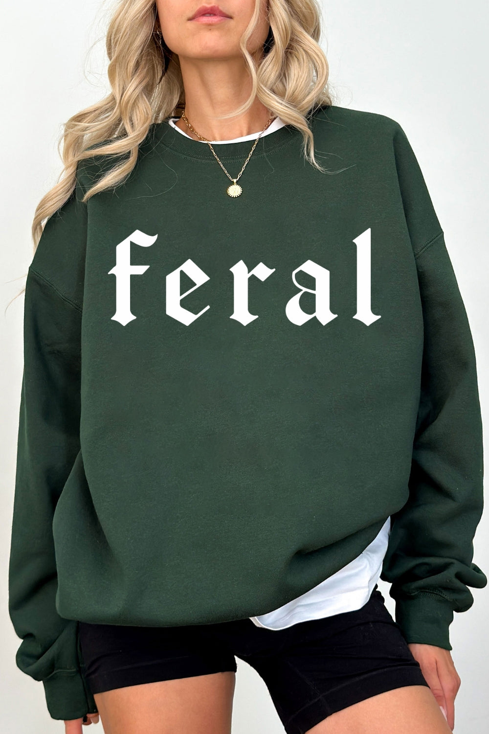 Retro feral gothic sweatshirt