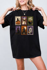 Retro halloween stamps tee