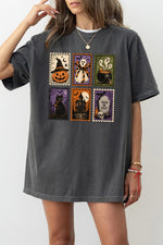 Retro halloween stamps tee