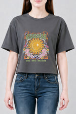 Retro sunshine on my mind crop top