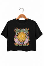 Retro sunshine on my mind crop top