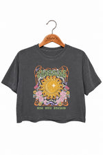 Retro sunshine on my mind crop top