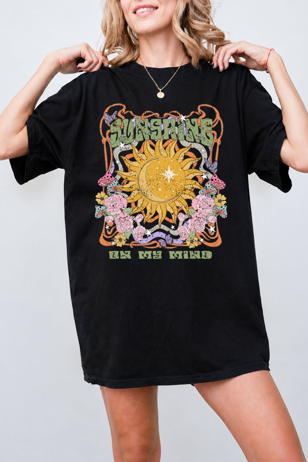 Retro sunshine on my mind tee