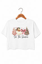 Retro tis the season christmas crop top