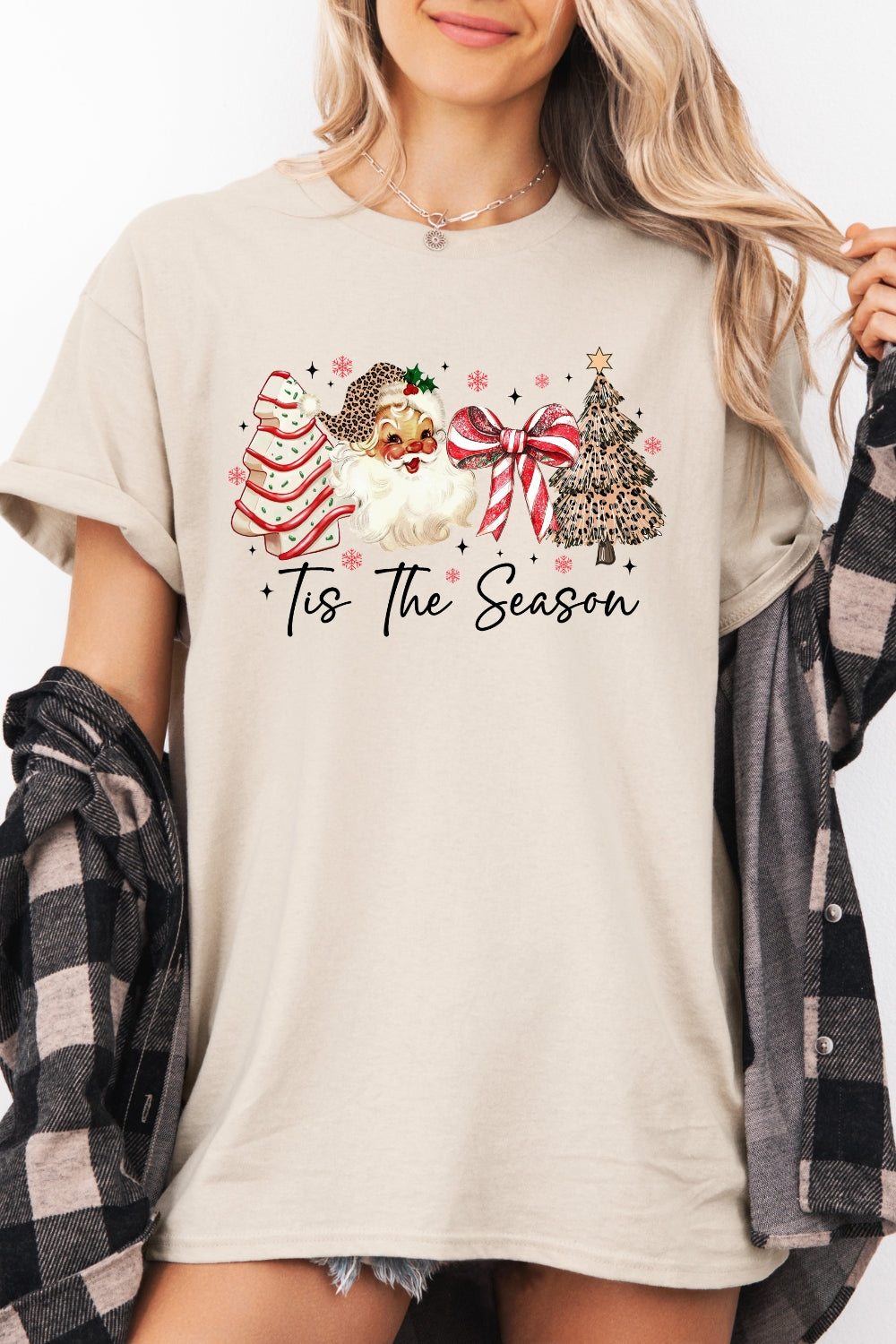 Retro tis the season christmas tee