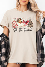 Retro tis the season christmas tee
