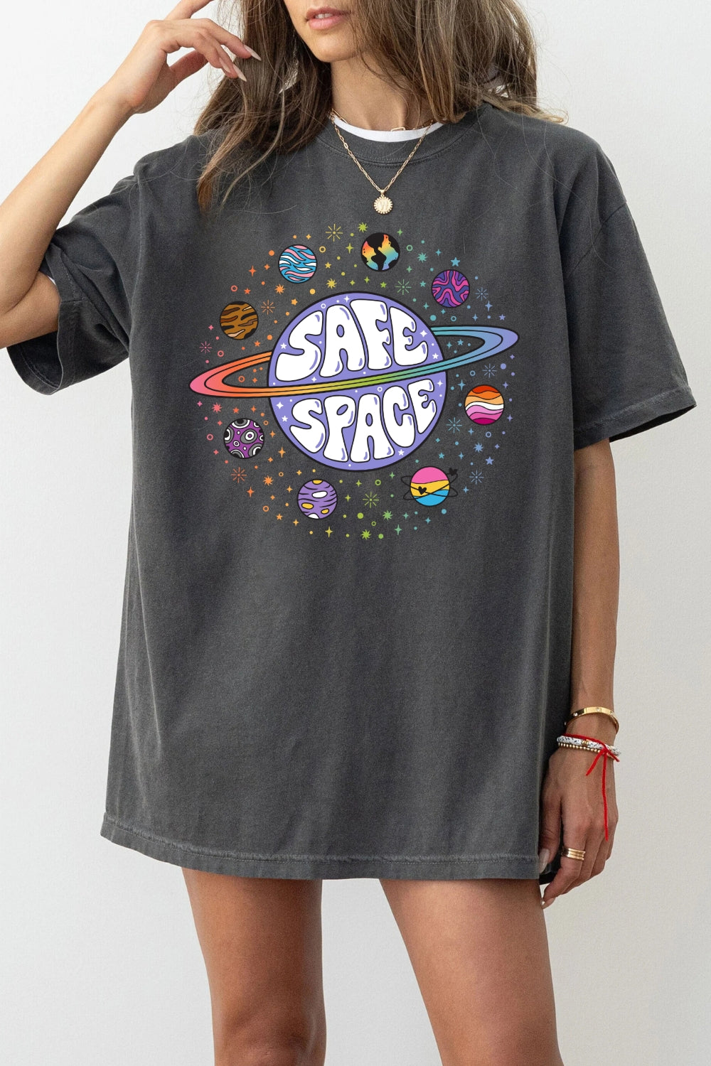 Safe space planets tee