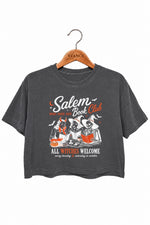 Salem book club all witches welcome crop top