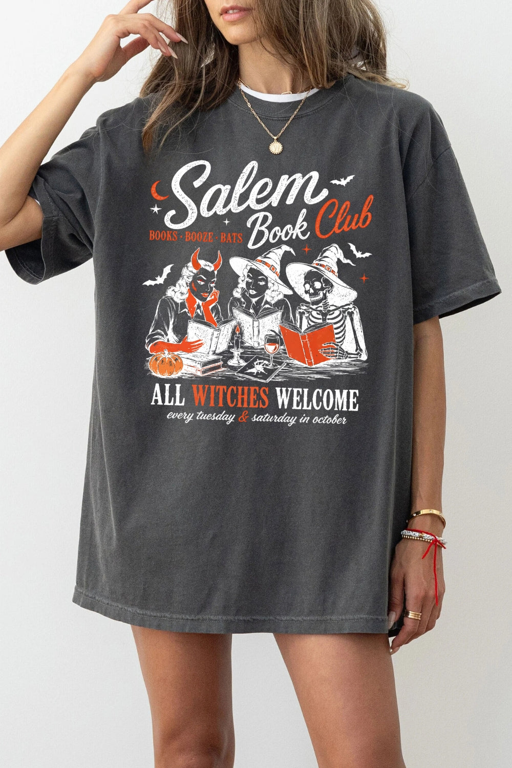Salem book club all witches welcome tee