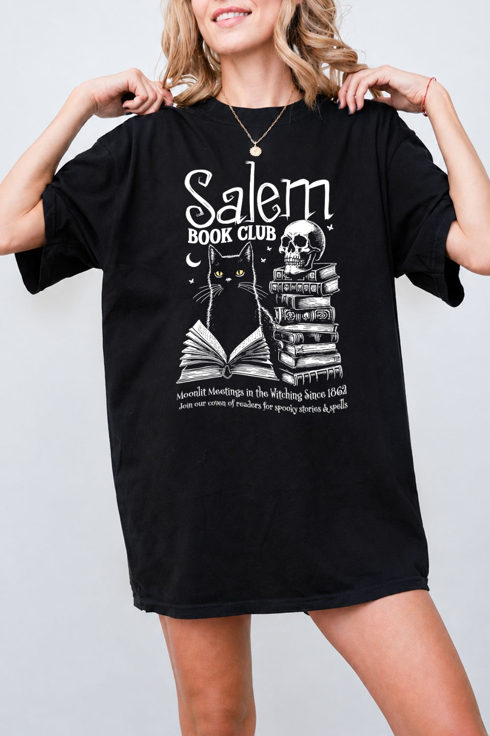 Salem book club halloween tee