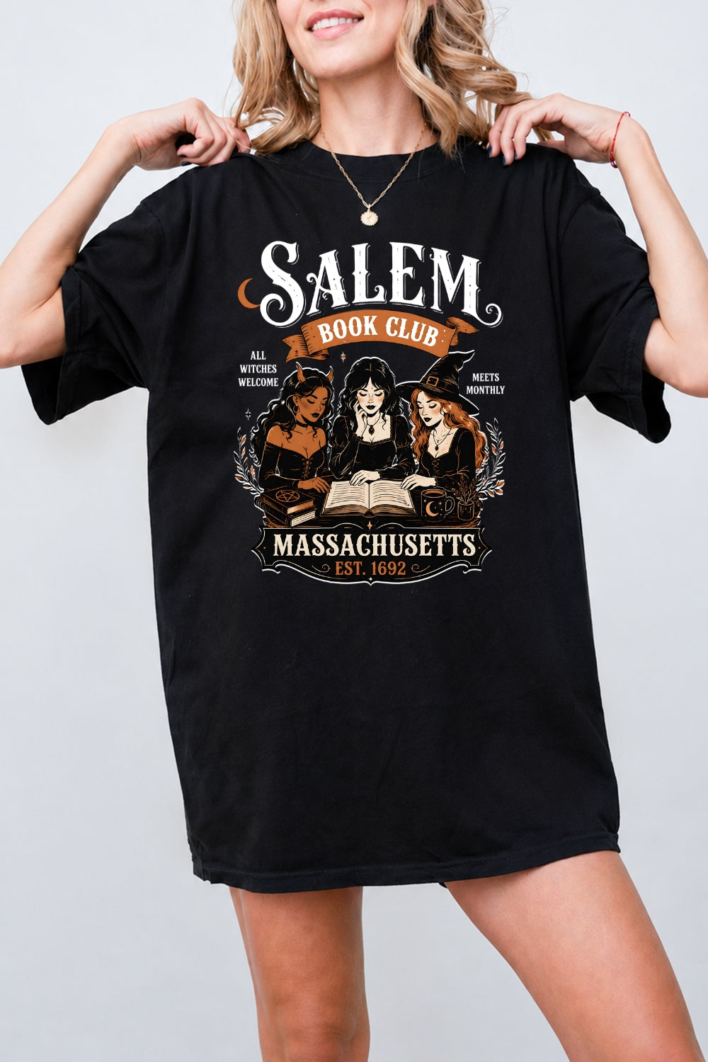 Salem book club witches tee