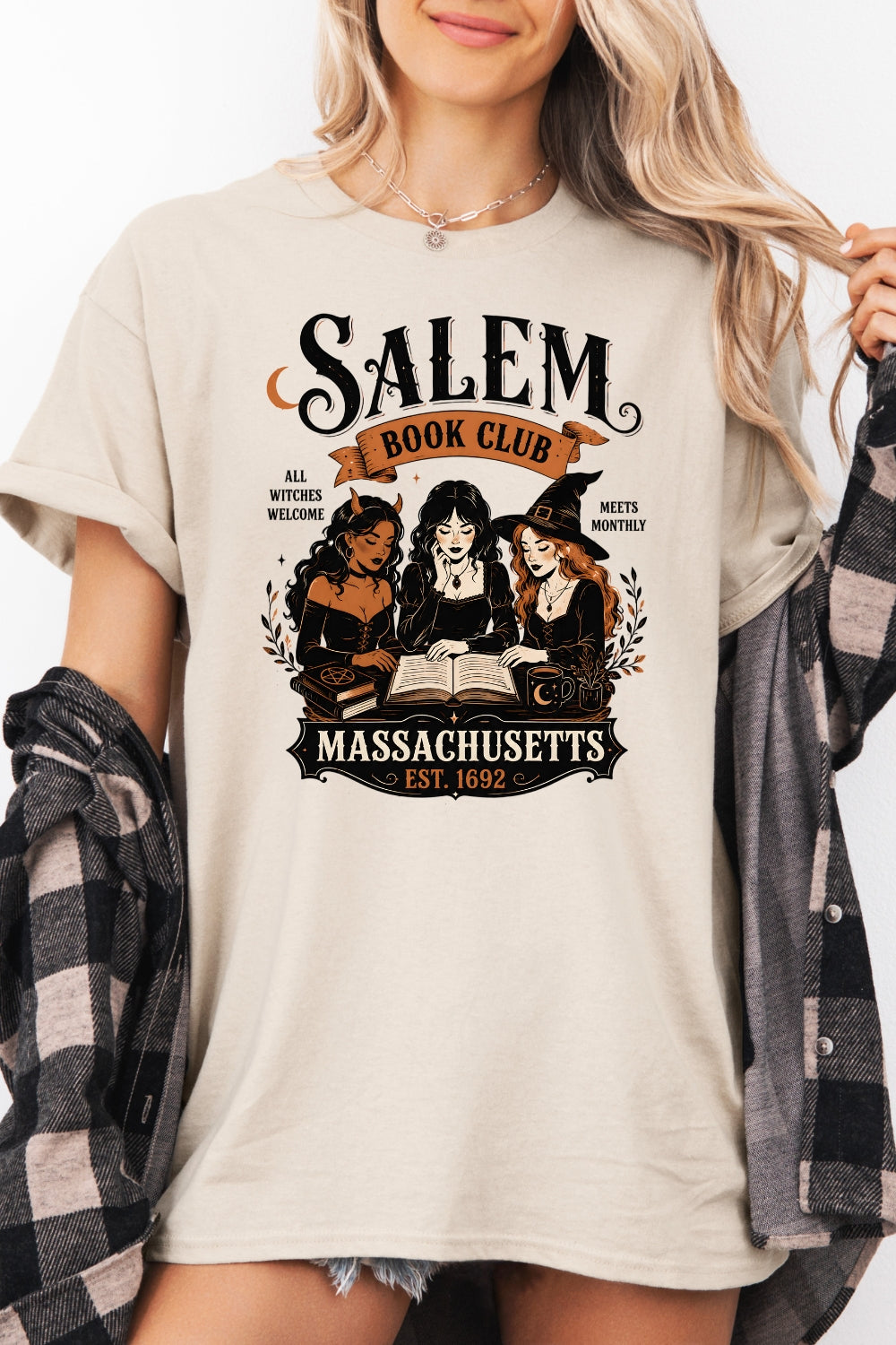 Salem book club witches tee
