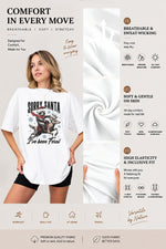 Santa feral raccoon christmas tee