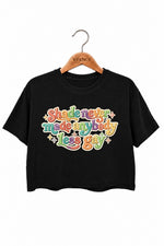 Shade never made anybody less gay crop top