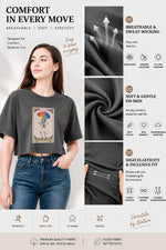 Shade never made anybody less gay skull crop top