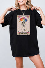 Shade never made anybody less gay skull tee