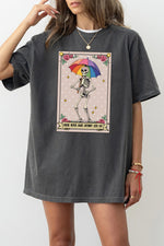 Shade never made anybody less gay skull tee