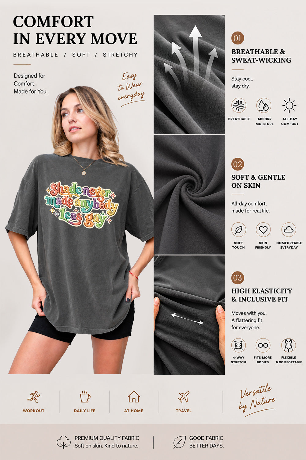 Shade never made anybody less gay tee