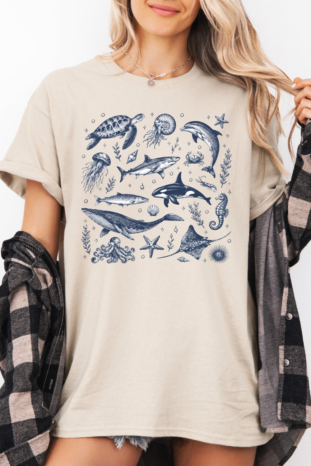 Sketching Marine Animals Tee