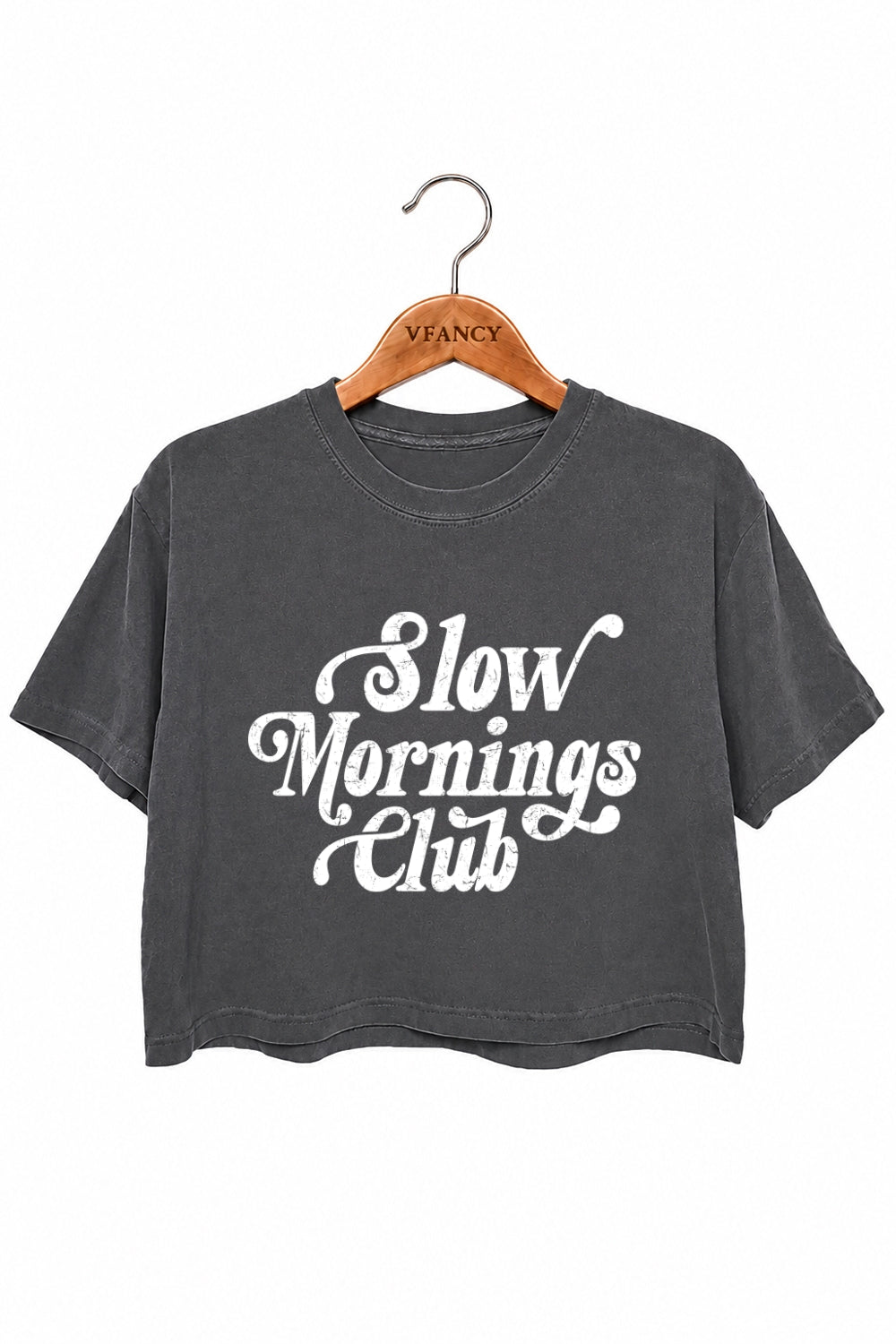 Slow morning club crop top
