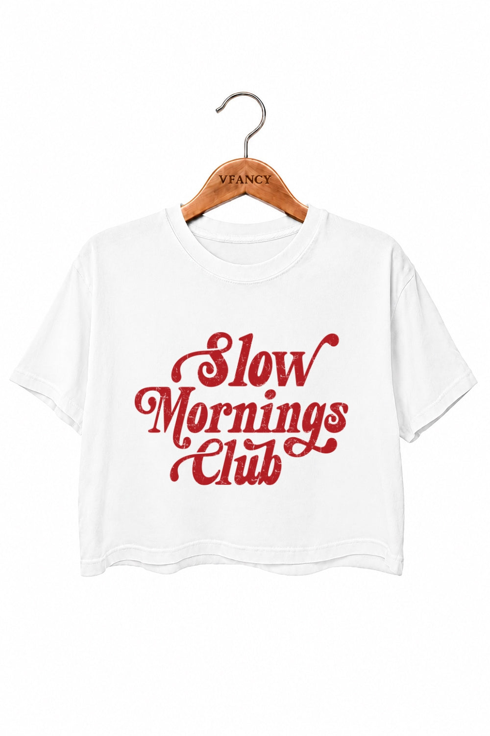 Slow morning club crop top