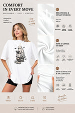 Spooky ghost reading tee