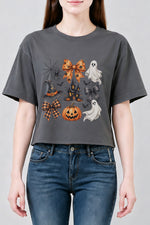 Spooky halloween vibes crop top
