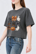 Spooky halloween vibes crop top