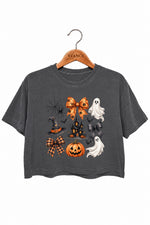 Spooky halloween vibes crop top