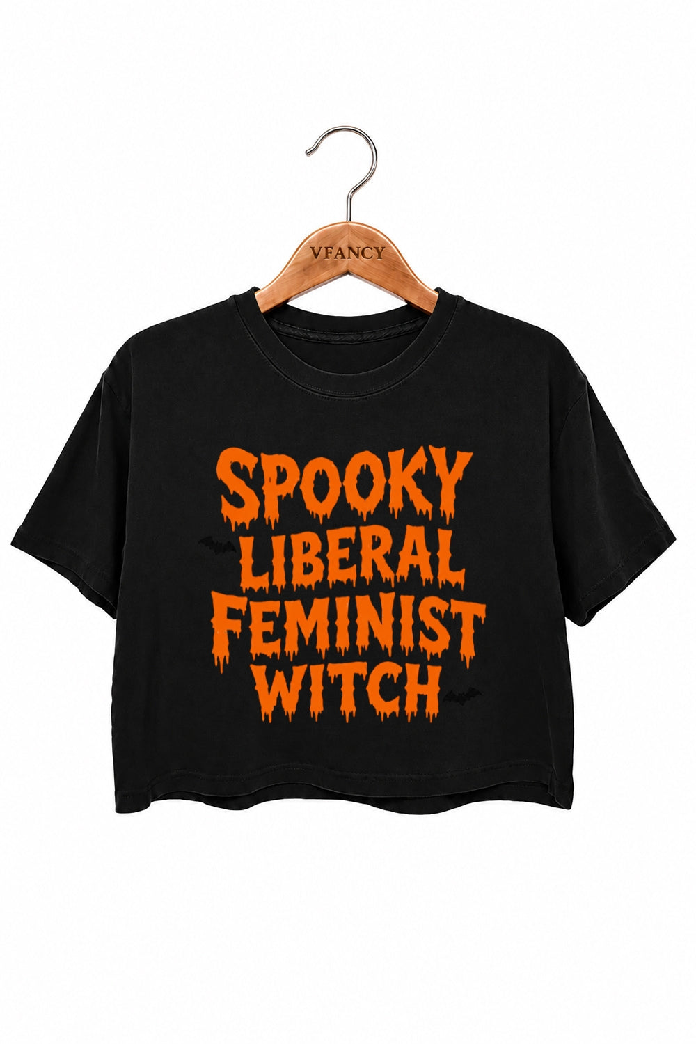 Spooky liberal feminist witch crop top