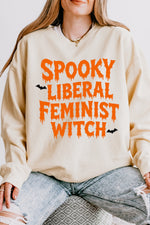 Spooky liberal feminist witch sweatshirt