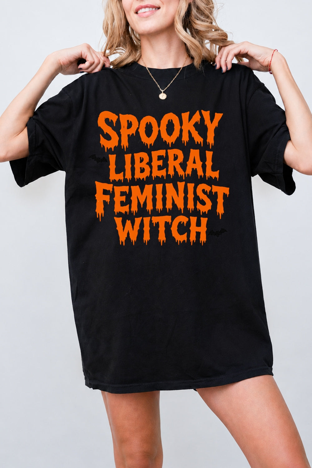 Spooky liberal feminist witch tee