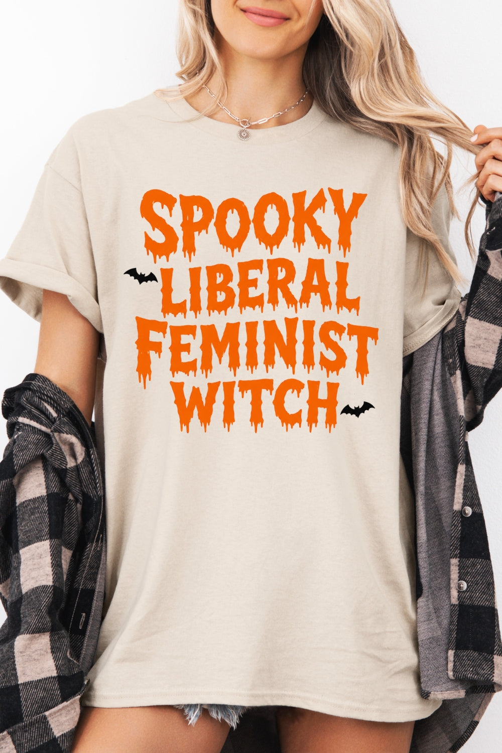 Spooky liberal feminist witch tee
