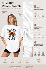 Spooky mama halloween bow tee