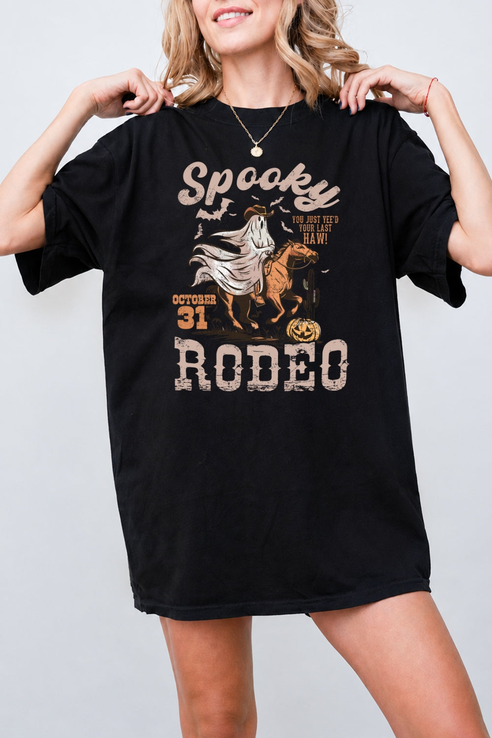 Spooky rodeo cowboy tee